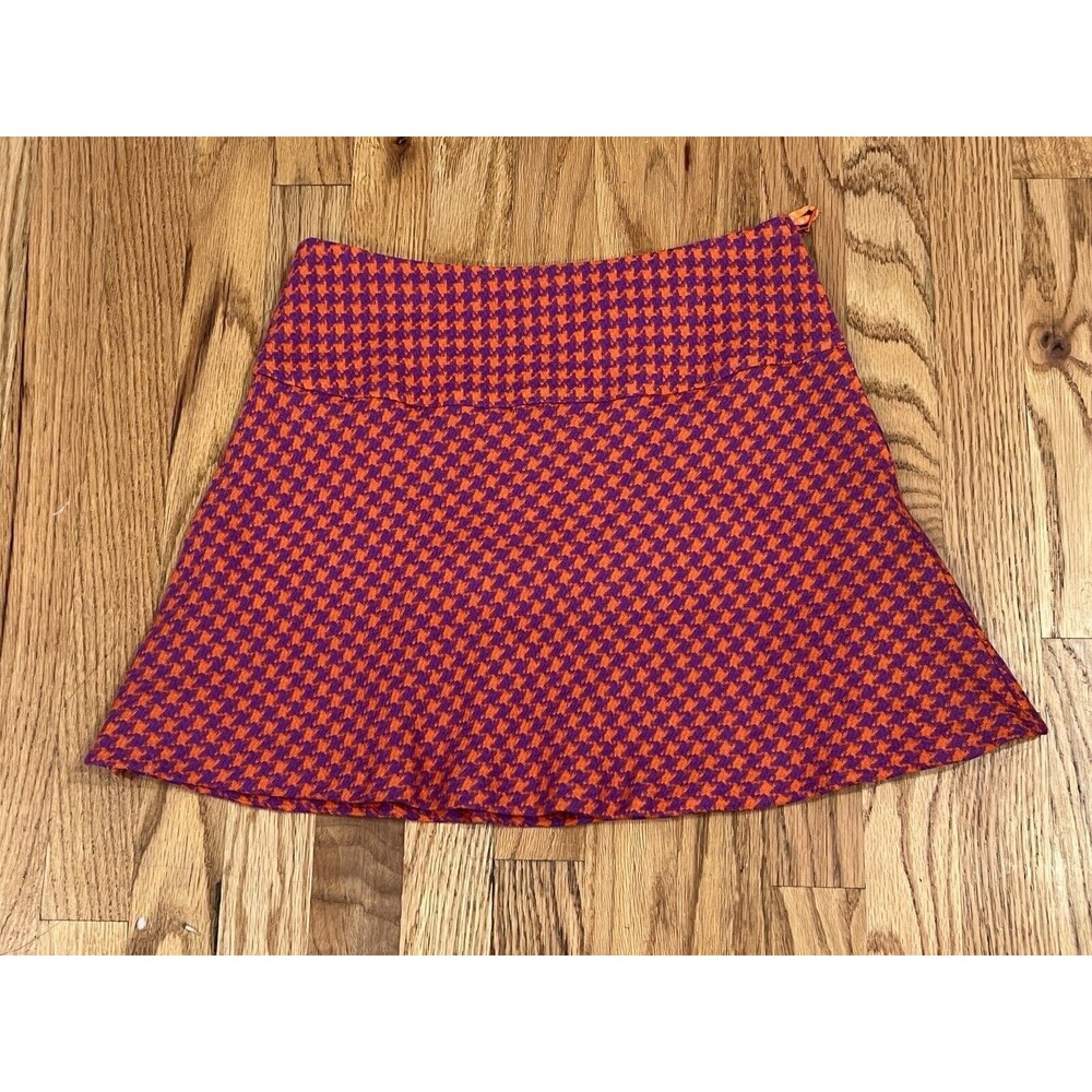 Maria Westerlind Clueless Tweed‎ Plaid Chec Y2K Mini Pink Skirt School Girl 34 6